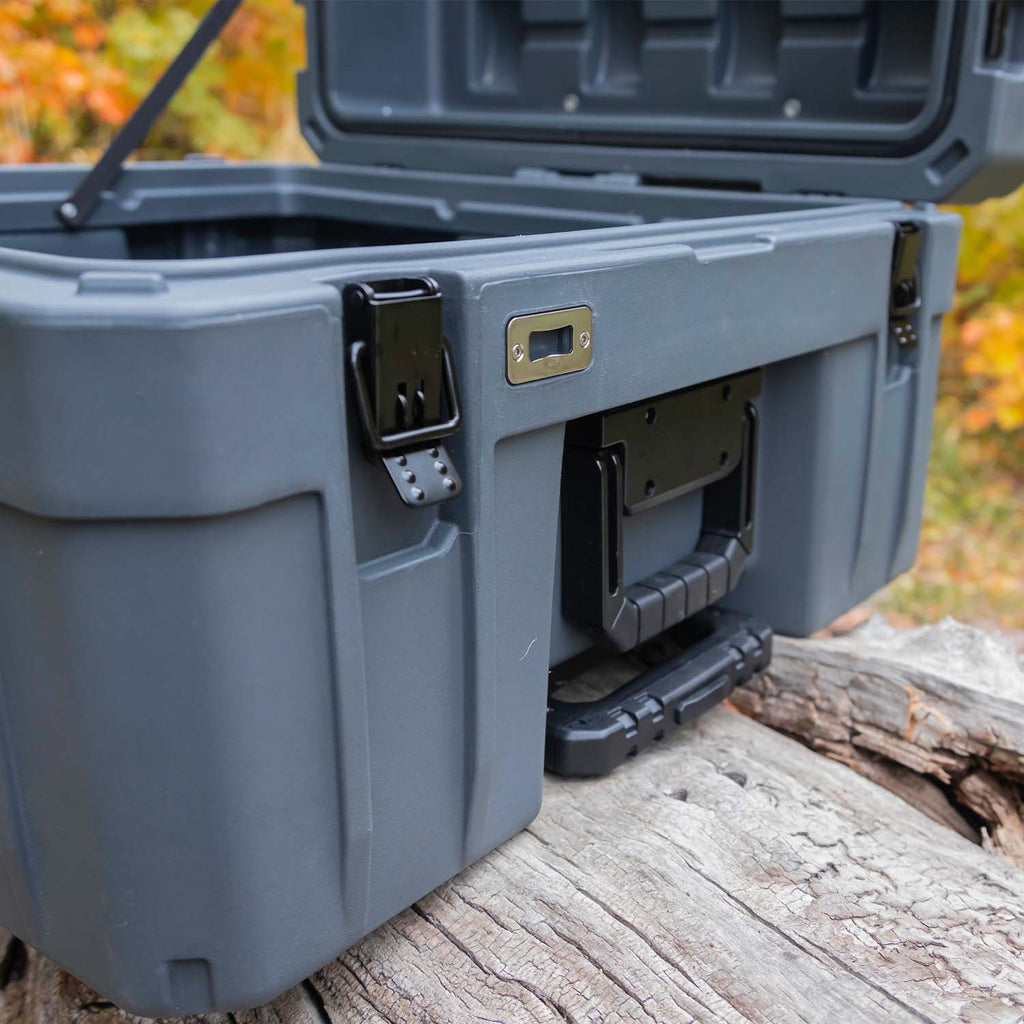 132L Overland Gear Box Gray with wheels