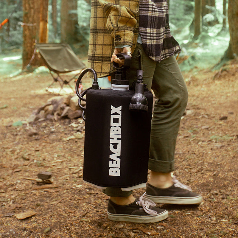 BeachBox Portable Outdoor Shower Tank - Black
