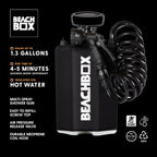 BeachBox Portable Outdoor Shower Tank - Black