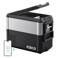 ICECO JP50 Pro Dual Zone Wheeled 51QT Portable Cooler Silver