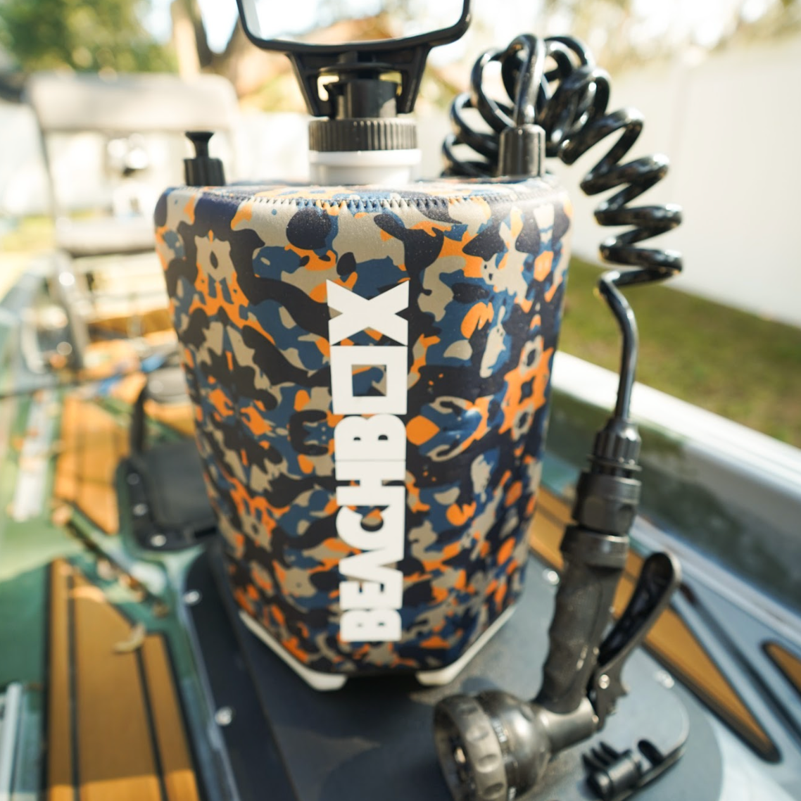 BeachBox Portable Outdoor Shower Tank - Camo