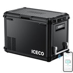 ICECO VL45Plus Single Zone 44QT 3 Way Access Portable Freezer Black