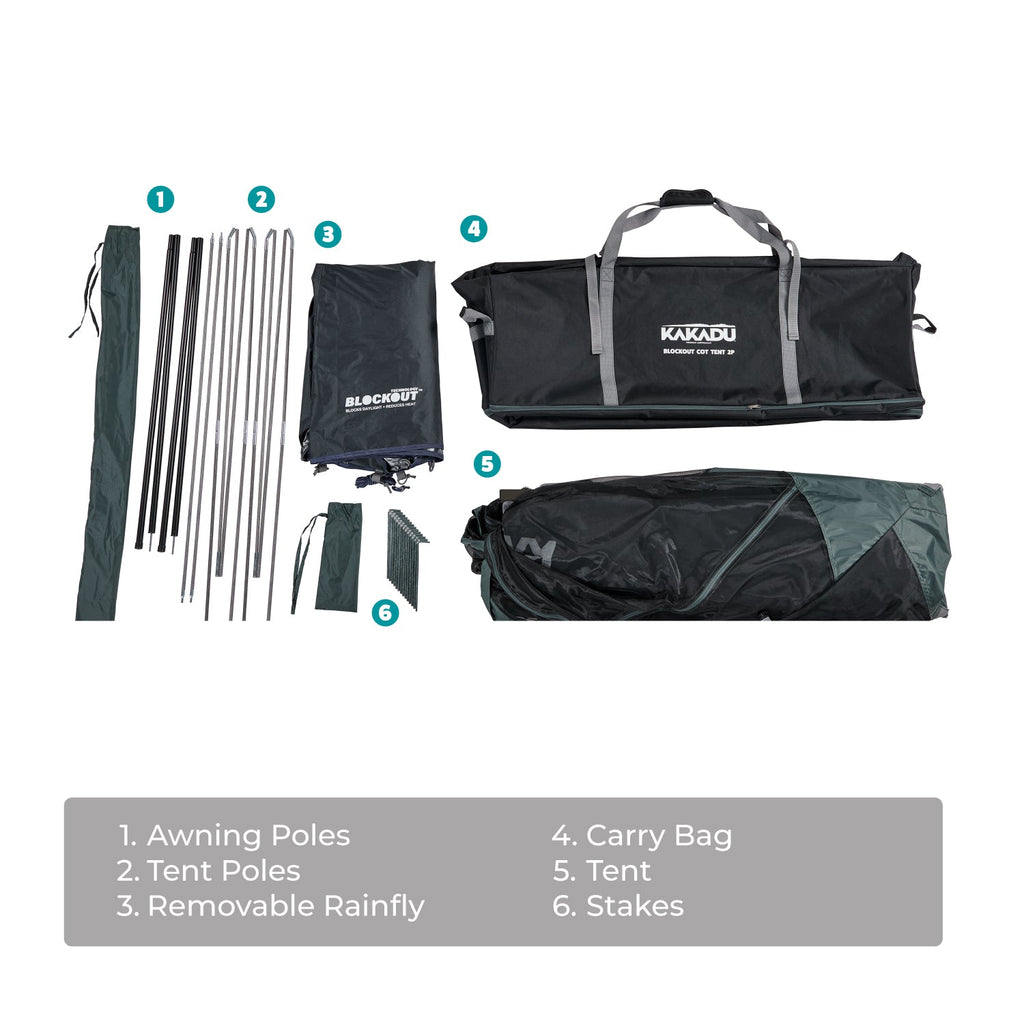 BlockOut® Cot Tent 2P